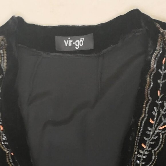 Vintage Victorian velvet Embroidered Statement sleeve jacket - Picture 3 of 9